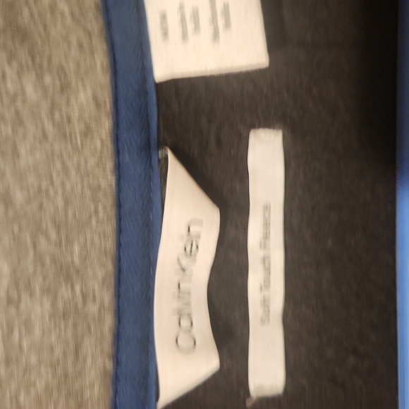 Calvin Klein Soft Touch Fleece Full Zip Jacket Black/Blue Men’s - Picture 4 of 4